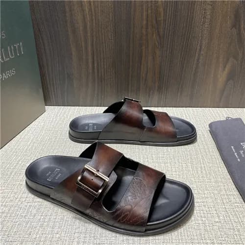 Berluti 2021 Men's Leather Mule,BERTS0239 - 벨루… - 1