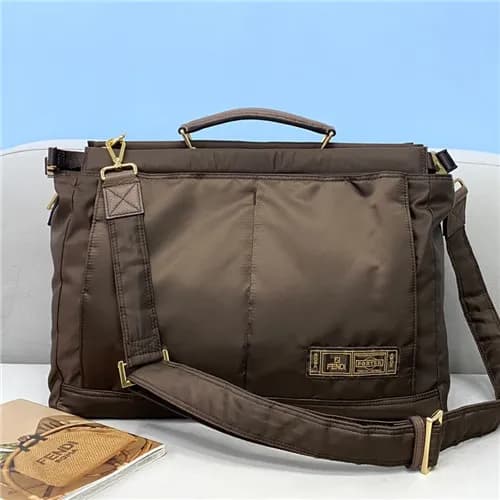[펜디]Fendi 2021 Men's Peekaboo Nylon Tote Bag/S… - 1
