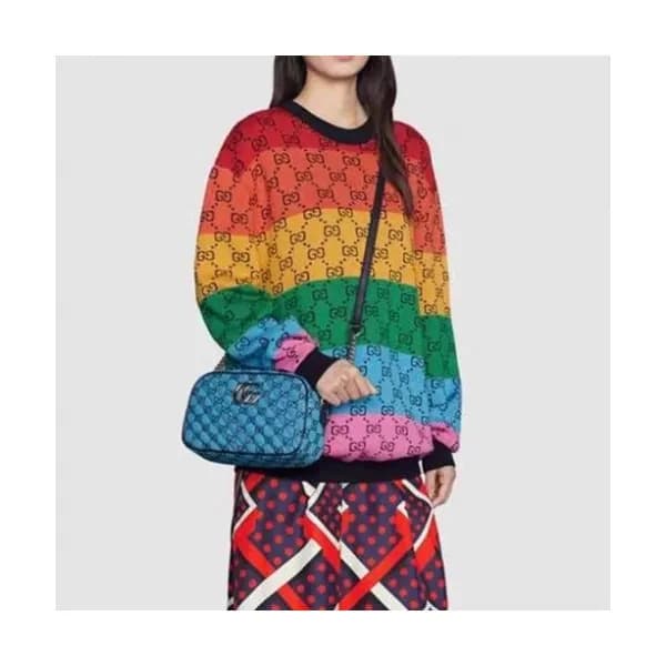 Gucci Womens Logo Crew-neck Sweaters Pink - 구찌 202… - 1