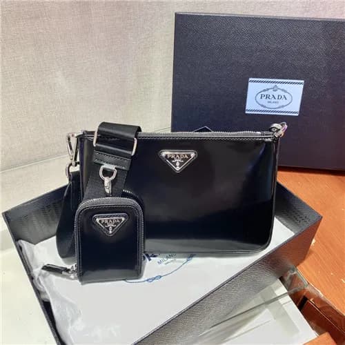 [프라다]Prada 2021 's Leather Shoulder Bag,22cm,P… - 1