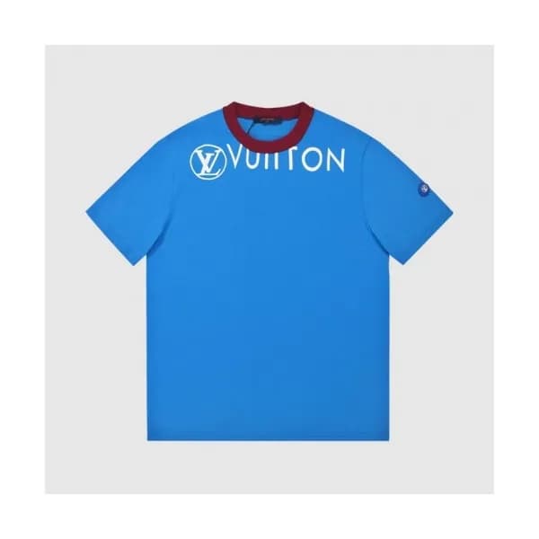 Louis vuitton Mm/Wm Logo Short Sleeved Tshirts Bl… - 1