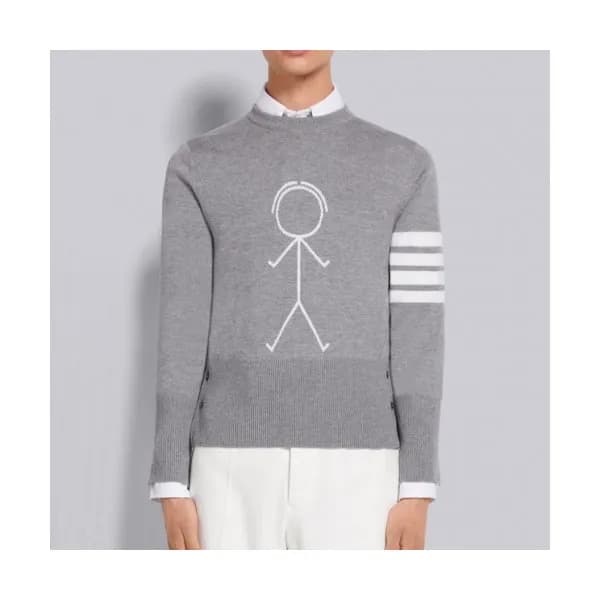 Thom Browne Mens Strap Sweaters Gray - 톰브라운 2021 … - 1