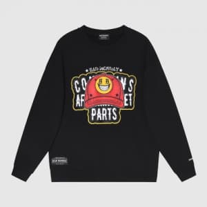 BAD MONDAY Mm/Wm Logo Cotton Thirts Black - BAN …