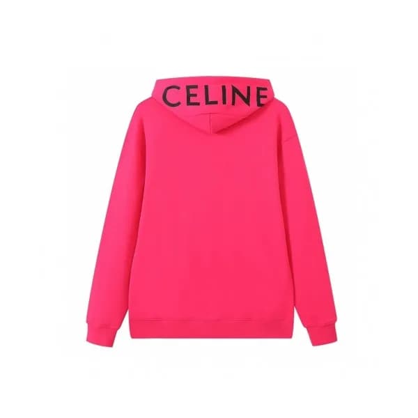 Celine Mm/Wm Cotton Hoodie Pink - 셀린느 2021 남/녀 로고 … - 1
