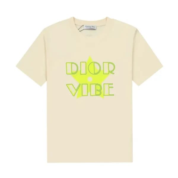 디올 남성 크루넥 아이보리 반팔티 - Mens Ivory Tshirts - dio01742… - 1
