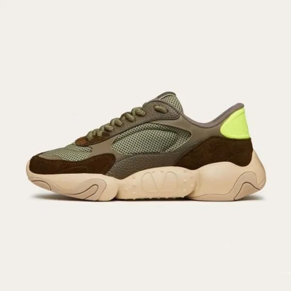 발렌티노 남성 트렌디 그린 스니커즈 - Mens Green Sneakers - val025… - 1