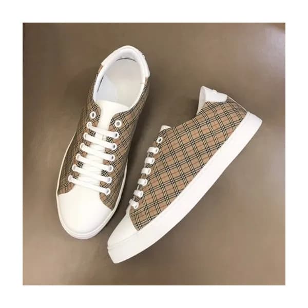 버버리 남성 빈티지 카멜 스니커즈 - Mens Camel Sneakers - bur0430… - 1