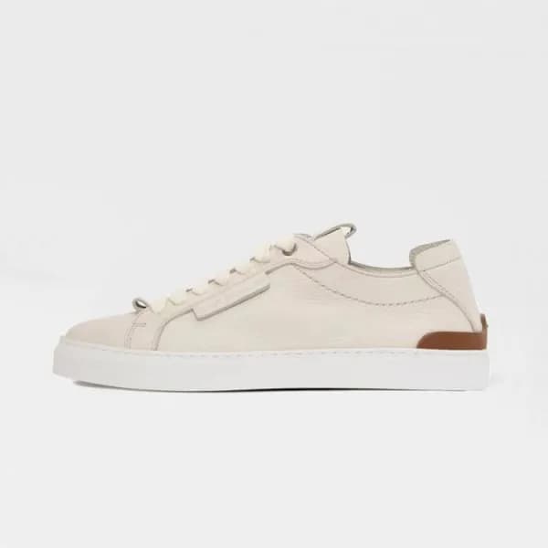 제냐 남성 이니셜 화이트 스니커즈 - Mens White Sneakers - zeg0380… - 1