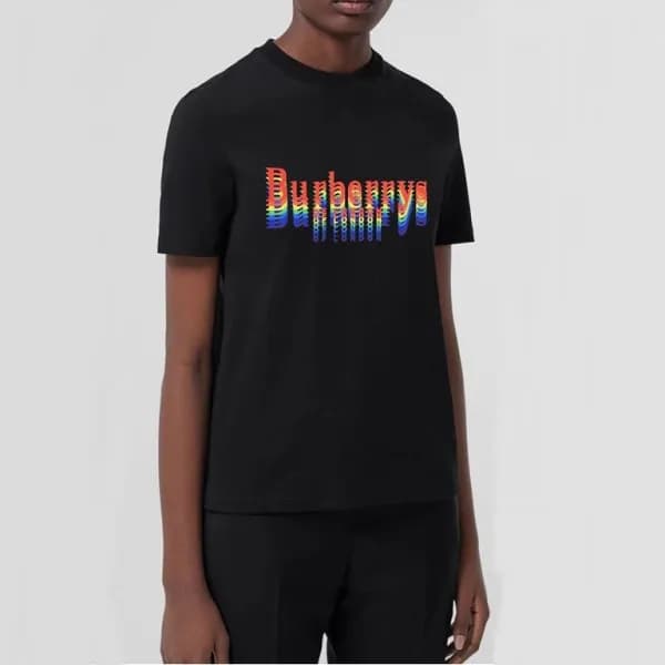 버버리 남성 블랙 크루넥 반팔티 - Mens Black Tshirts - Bur04331x - 1