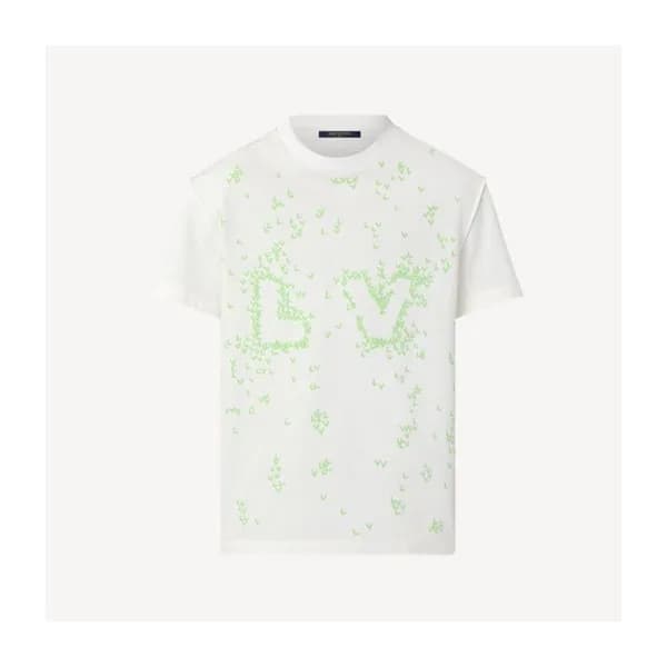 루이비통 남/녀 화이트 크루넥 반팔티 - Unisex White Tshirts - lou0… - 1