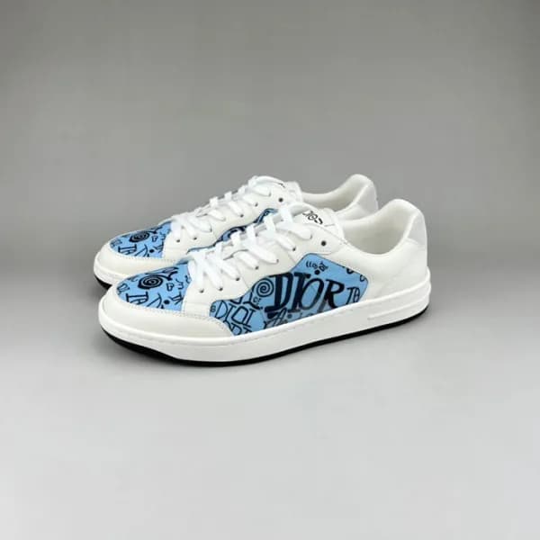 디올 남성 시그니처 블루 스니커즈 - Mens Blue Sneakers - dio01949… - 1