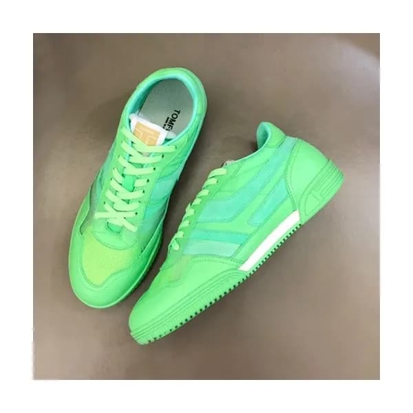 톰포드 남성 캐쥬얼 그린 스니커즈 - Mens Green Sneakers - tof0012… - 1