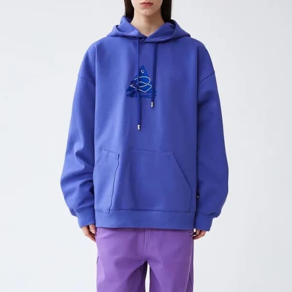 아더에러 남/녀 클래식 퍼플 후드티 - ADER Unisex Purple Hoodie - …