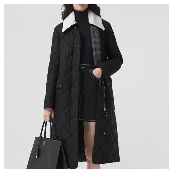 버버리 여성 블랙 다운 코트 - Burberry Womens Black Coats - bu… - 1