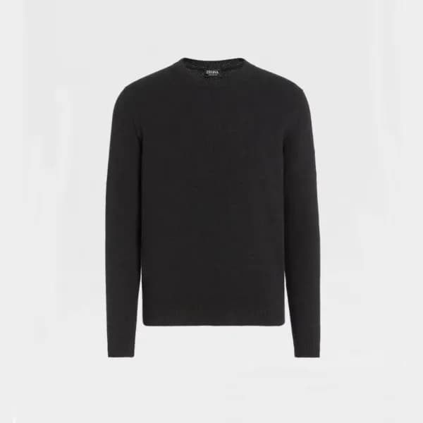 에르메네질도 제냐 남성 블랙 니트 - Ermenegildo Zegna Mens Black … - 1