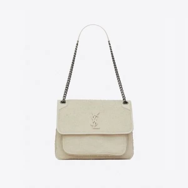 입생로랑 여성 화이트 숄더백 - Saint Laurent Womens White Shoul… - 1