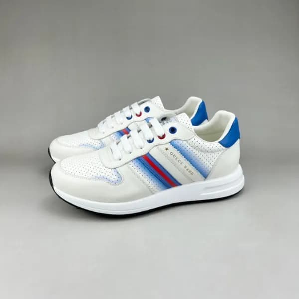구찌 남성 클래식 블루 스니커즈- Gucci Mens Blue Sneakers - gu84… - 1