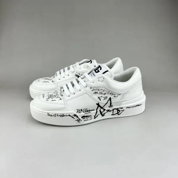 돌체앤가바나 남성 화이트 스니커즈 - Dolc& Gabbana Mens White Snea… - 1