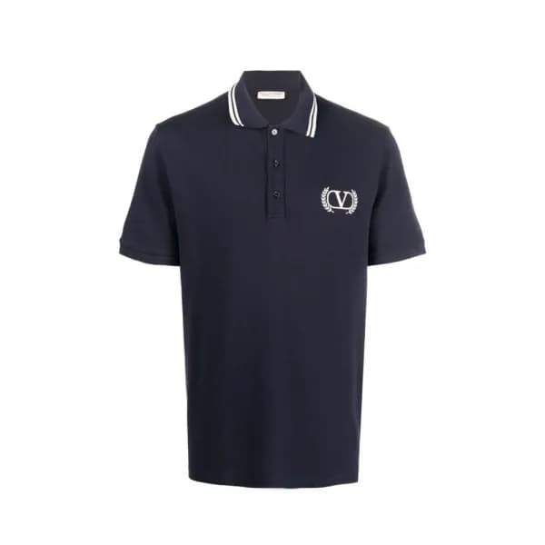 발렌티노 남성 네이비 폴로 반팔티 - Valentino Mens Navy Tshirts -… - 1