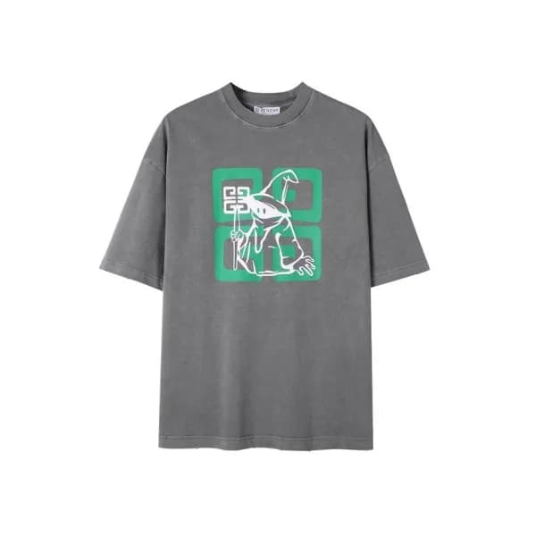 지방시 남성 크루넥 그레이 반팔티 - Givenchy Mens Gray Short Slee… - 1