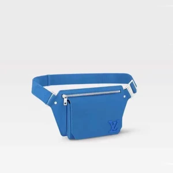 루이비통 남성 블루 힙색 - Louis vuitton Mens Blue Hip Sack -… - 1