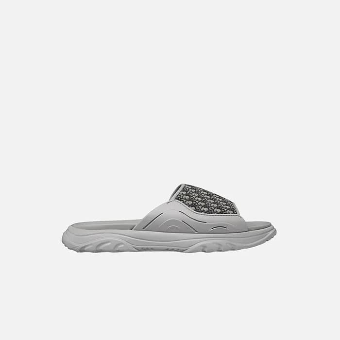 DIOR H-TOWN 남성 오블리크 자카드 그레이 슬라이드 【매장-120만원대】 - Dio… - 1