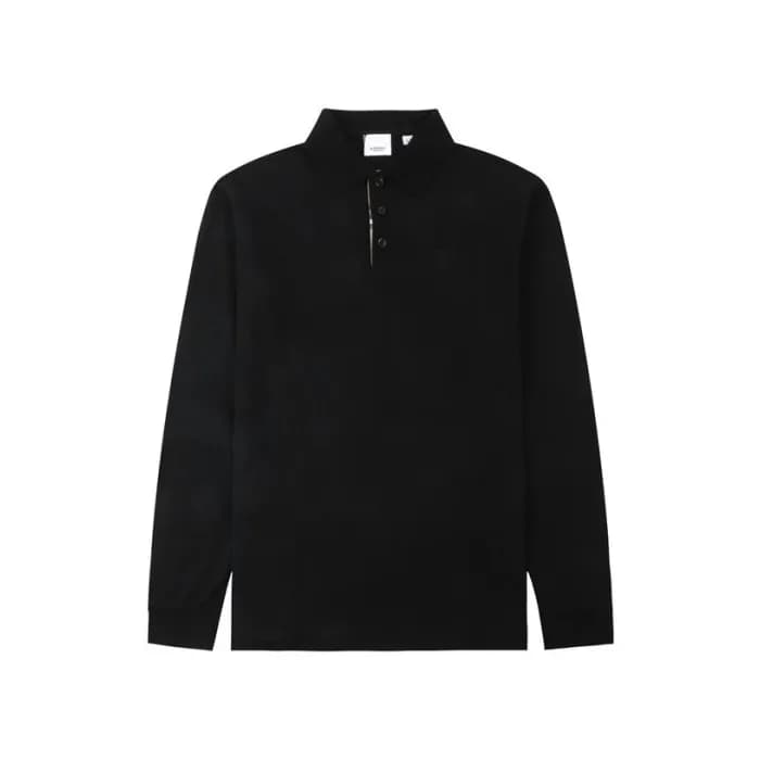 버버리 남성 폴로 블랙 맨투맨 - Burberry Mens Black Tshirts - b… - 1