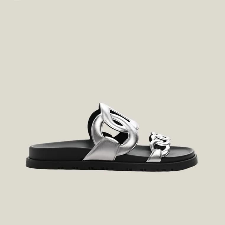 에르메스 여성 엑스트라 시프레 나파 앤 블랑 샌들 【매장-200만원대】 - Hermes W… - 1