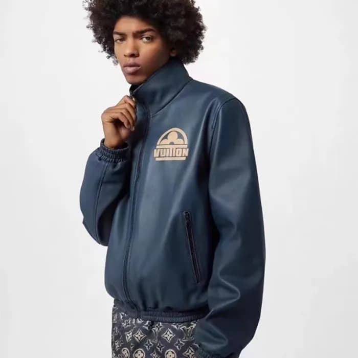 루이비통 남성 블루 가죽자켓 - Louis vuitton Mens Blue Jackets … - 1