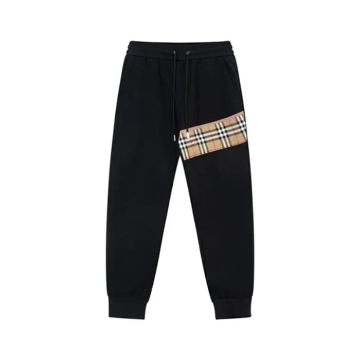 버버리 남성 캐쥬얼 블랙 팬츠 - Burberry Mens Black Pants - bu3… - 1