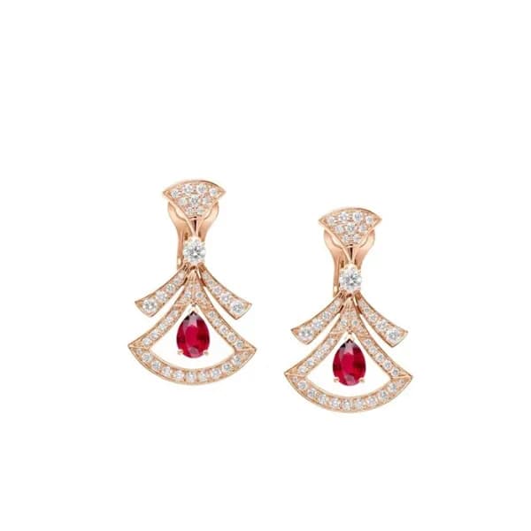 불가리 여성 로즈 골드 이어링 - Bvlgari Womens Rose Gold Earrin… - 1