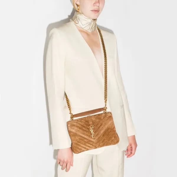 입생로랑 여성 오렌지 퀄티드백 - Saint Laurent Womens Orange Col… - 1