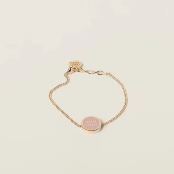 미우미우 여성 골드 팔찌 - Miumiu Womens Gold Bangle - acc189… - 1