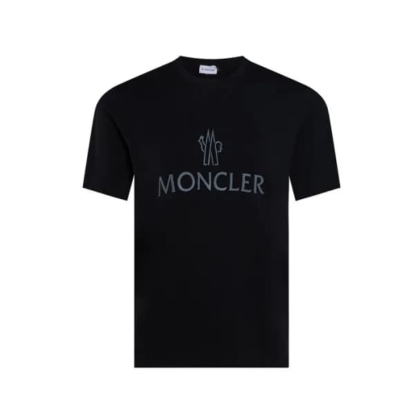 몽클레어 남성 블랙 반팔 티셔츠 - Moncler Mens Black Tshirts - m… - 1