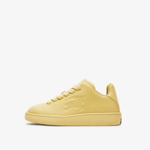 버버리 남/녀 옐로우 스니커즈 - Burberry Unisex Yellow Sneakers… - 1