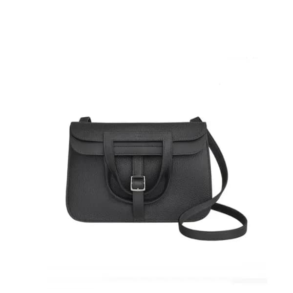 매장판 에르메스 여성 블랙 할잔 - Hermes Womens 25 Halzan Bag - … - 1