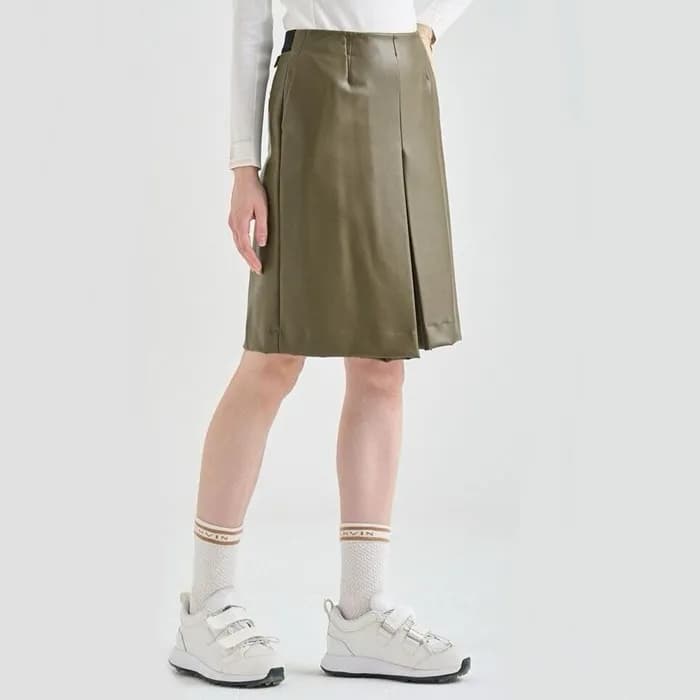 [LANVIN BLANC] 랑방블랑 여성 페이크 레더 발수 쇼츠 - gol325x - 1