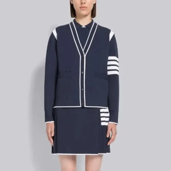 톰브라운 여성 네이비 스커트 - Thom Browne Womens Navy Skirts -… - 1