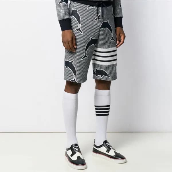 톰브라운 남성 클래식 반바지 - Thom Browne Mens Classic Half-pa… - 1