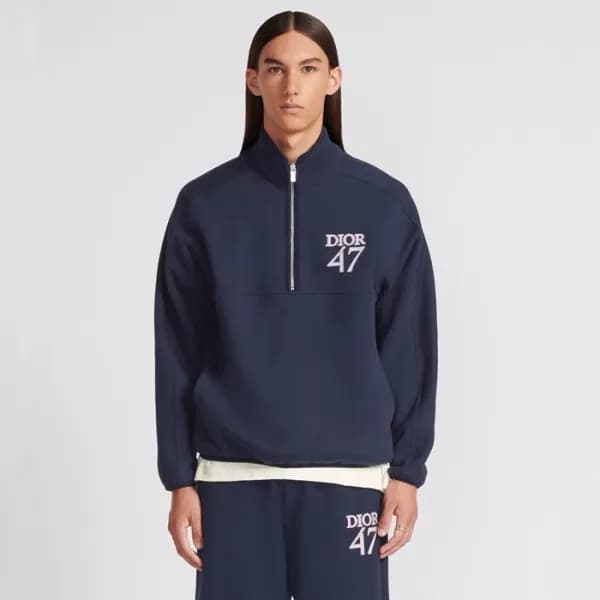 디올 남성 집업 긴팔티 - Dior Mens Navy Tshirts - dic1925x - 1
