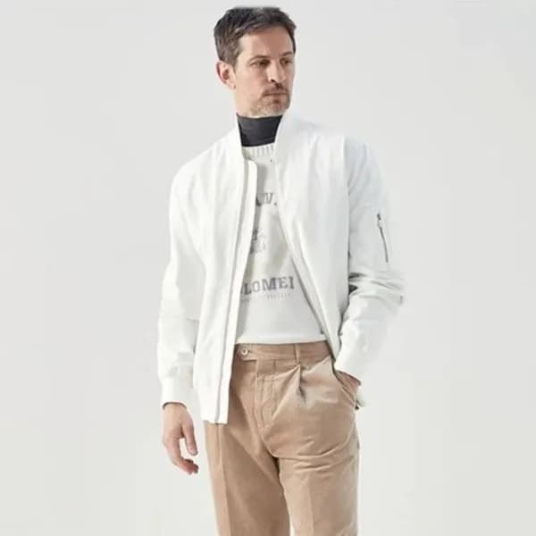 브루넬로쿠치넬리 남성 봄버 자켓 - Brunello Cucinelli Mens Bomber… - 1