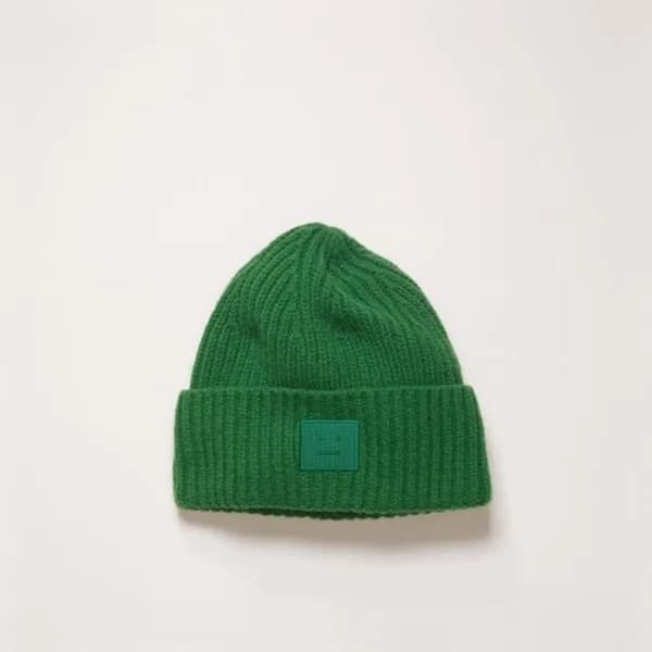 아크네 여성 그린 비니 - Acne Womens Green Beanie - acc2350x - 1