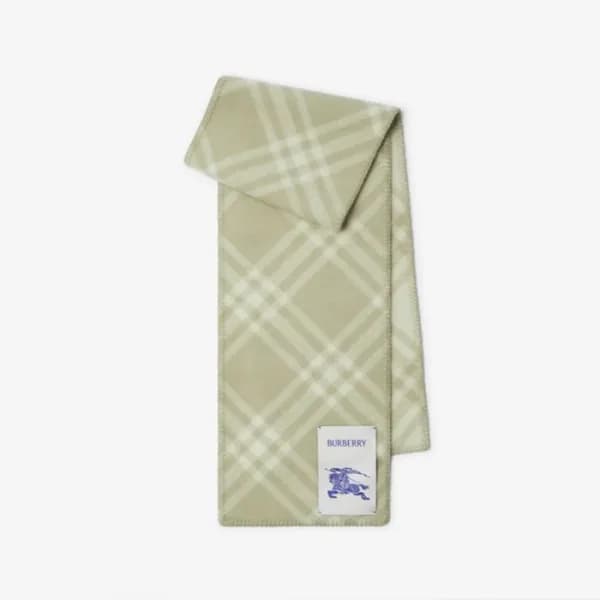 버버리 남/녀 체크 머플러 - Burberry Unisex Flanner Muffler -… - 1