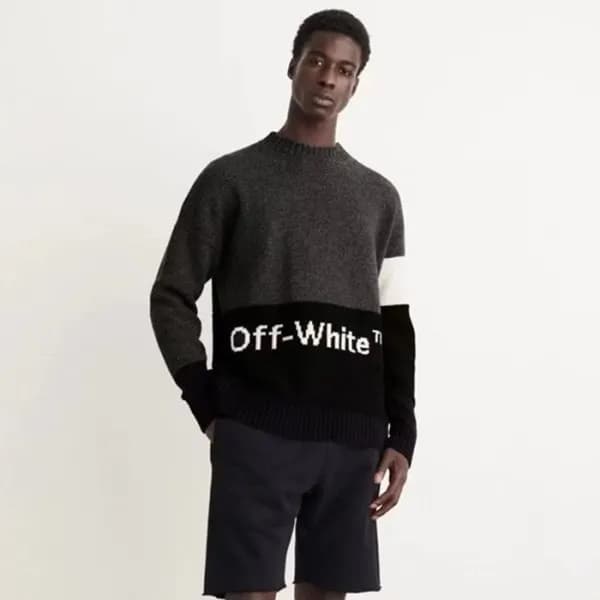 오프화이트 남성 라운드 니트 - Off-white Mens Round Knitwear - … - 1