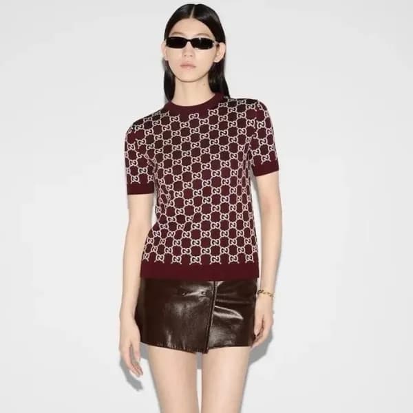 구찌 여성 양면 반팔 티셔츠 - Gucci Womens Reversible Tshirt -… - 1