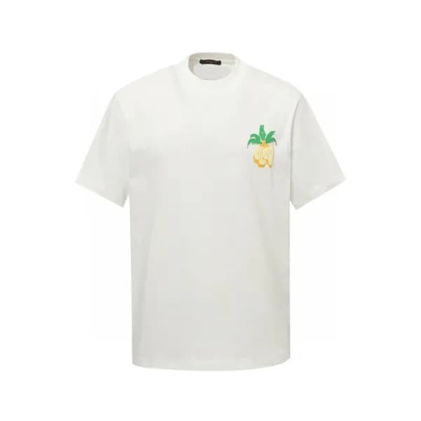 루이비통 남성 라운드 반팔 티셔츠 - Louis vuitton Mens Round Tshi… - 1