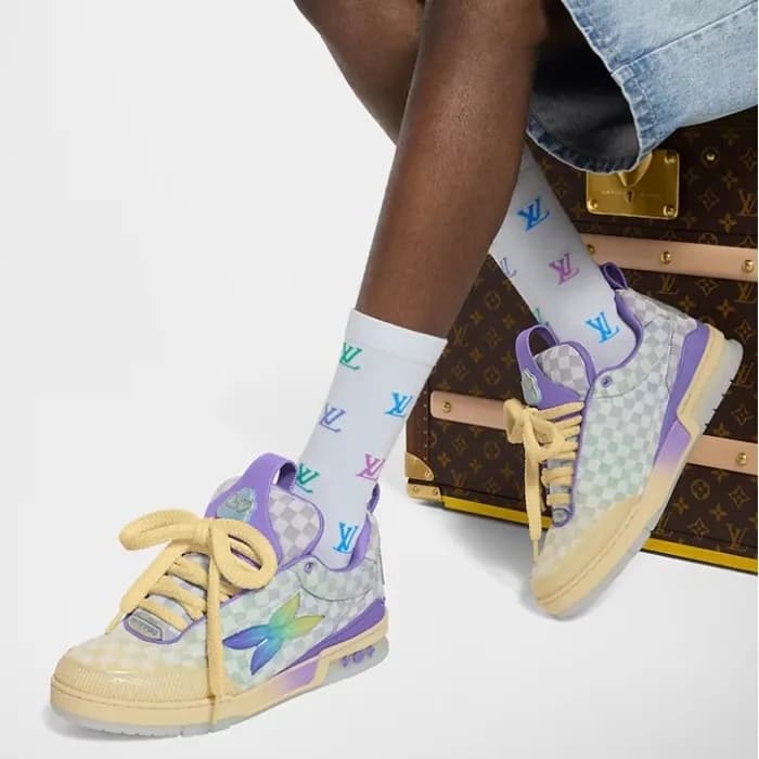 루이비통 남성 LV 스케이트 스니커즈 - Louis vuitton Mens LV Skate… - 1