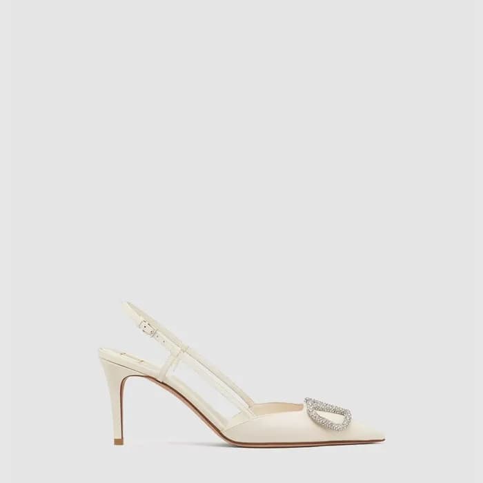 발렌티노 여성 브이로고 시그니처 슬링백 펌프스 - Valentino Womens Calfs… - 1