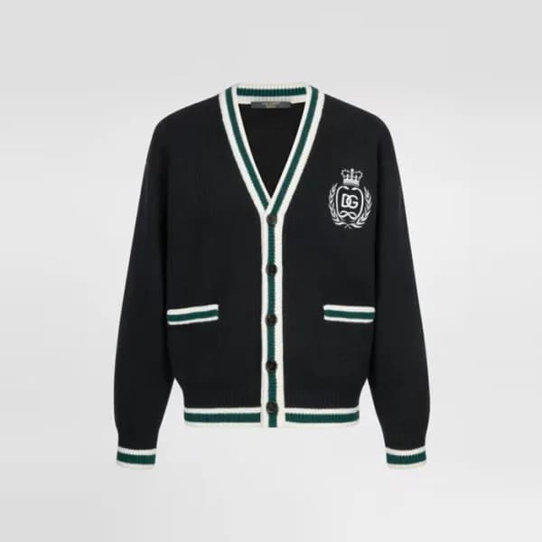 돌체앤가바나 남성 브이넥 가디건 - Dolce&Gabbana Mens V-neck Card… - 1