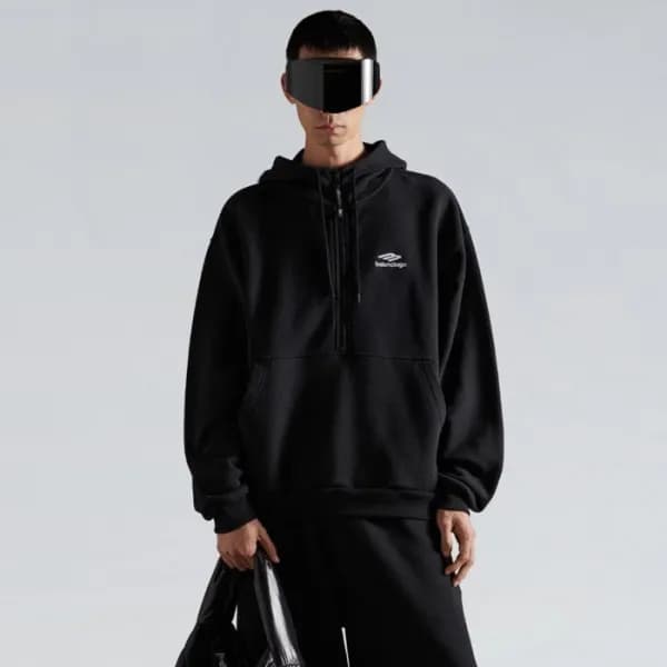 발렌시아가 남성 캐쥬얼 후드티 - Balenciaga Mens Casual Hoodie -… - 1
